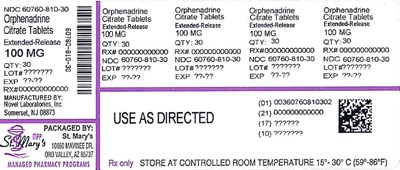 Orphenadrine 60760 810 30